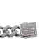 Bracelet gourmette  décorée de cristaux brillants argenté