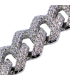 Bracelet Homme Cuban Link argenté