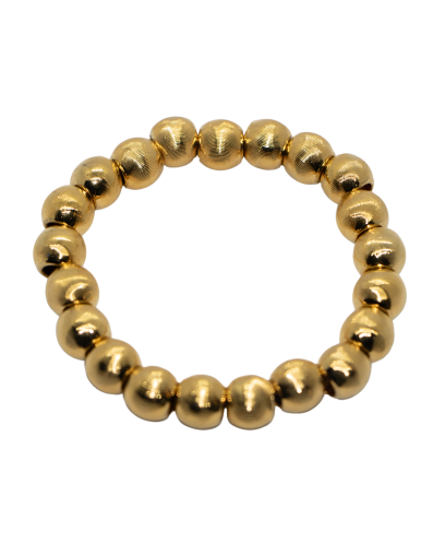 Bracelet à perles dorées...