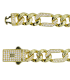 Bracelet à mailles gourmette plaqué or